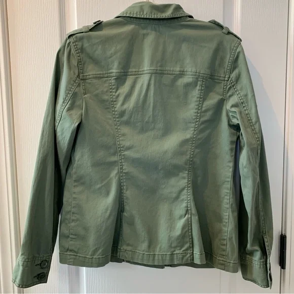 CAbi Green Sargent Military Jacket Style 326 Medium - Picture 10 of 16